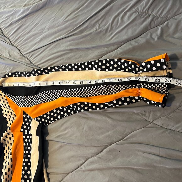 Women's Colorful LS Blouse 1XL - Picture 5 of 7